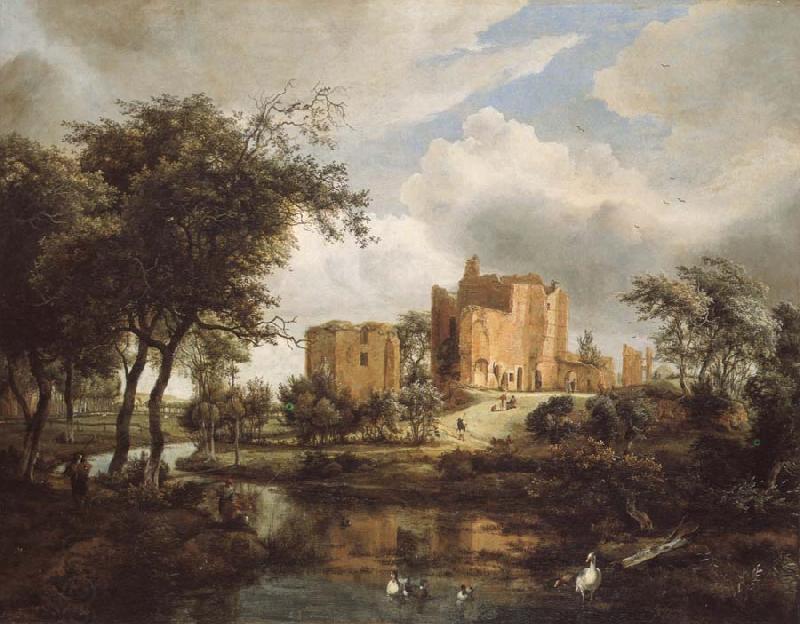 Meindert Hobbema The Ruins of Brederode Castle China oil painting art